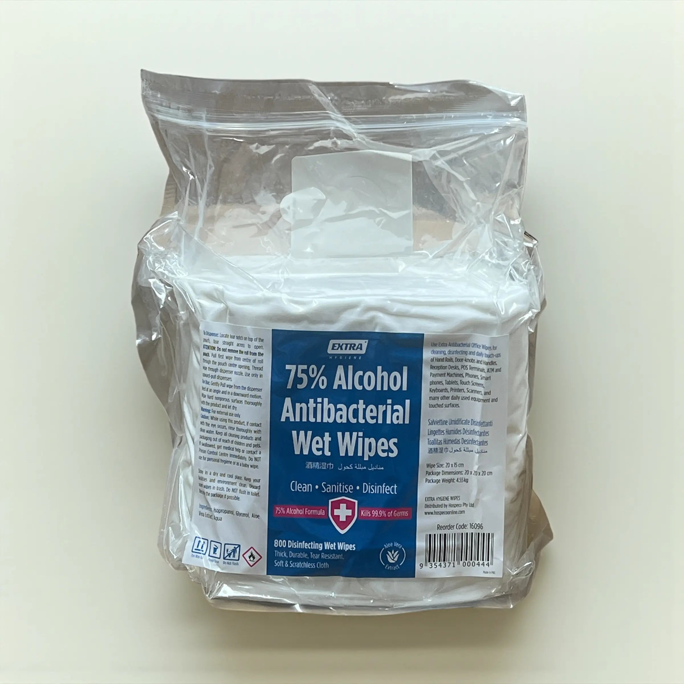 alcohol antibacterial wipes 75